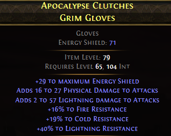 Apocalypse Clutches Grim Gloves