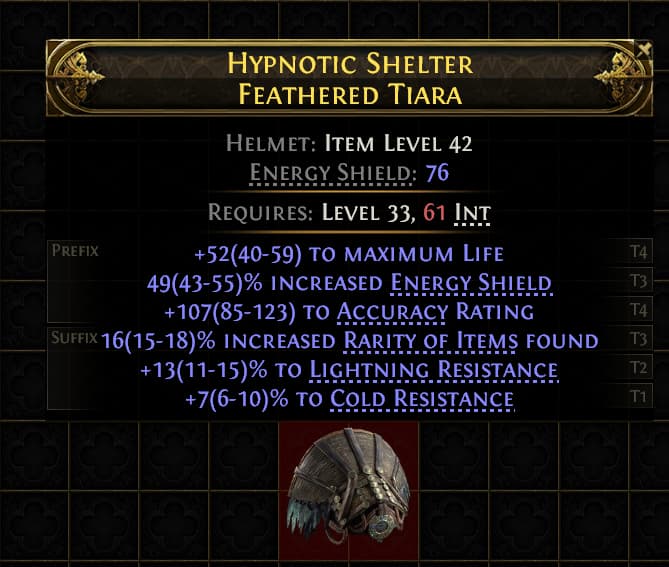 Hypnotic Shelter Feathered Tiara#654420