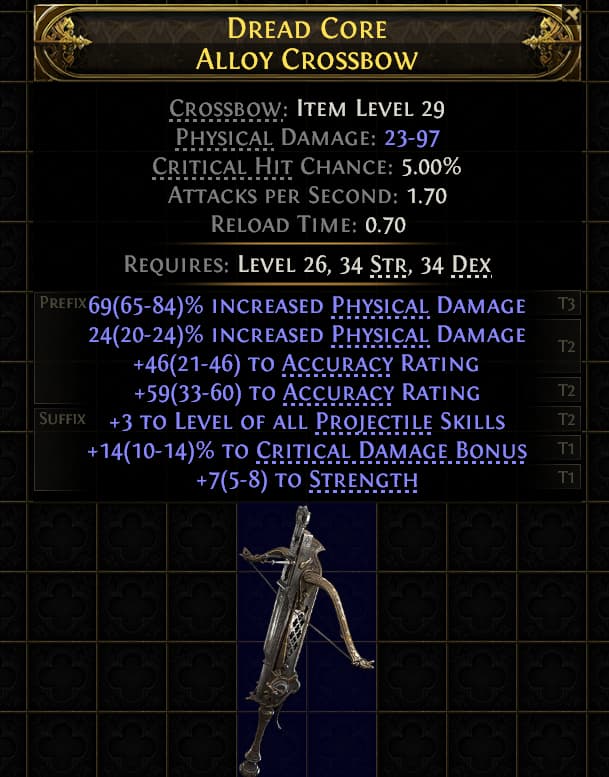Dread Core Alloy Crossbow#425301