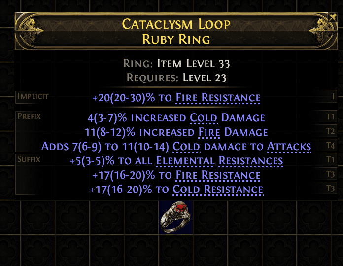 Cataclysm Loop Ruby Ring#305198