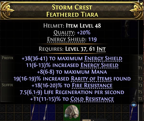 Storm Crest Feathered Tiara#991965