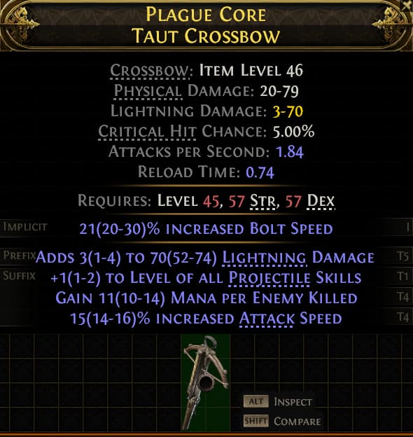 Plague Core Taut Crossbow#134870