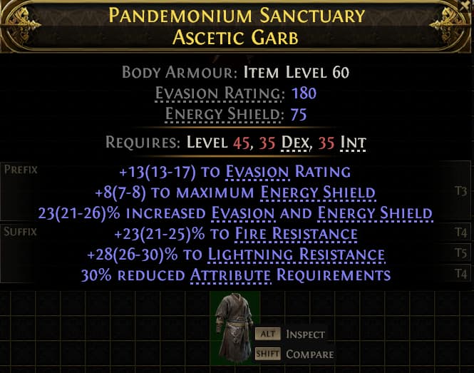 Pandemonium Sanctuary Ascetic Garb#783750