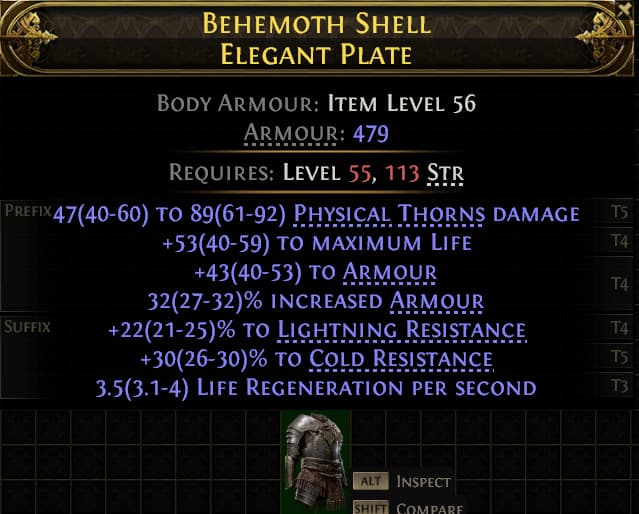 Behemoth Shell Elegant Plate#370168