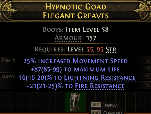 Hypnotic Goad Elegant Greaves#106063