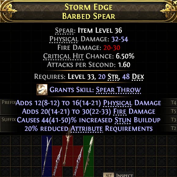Storm Edge Barbed Spear#211958