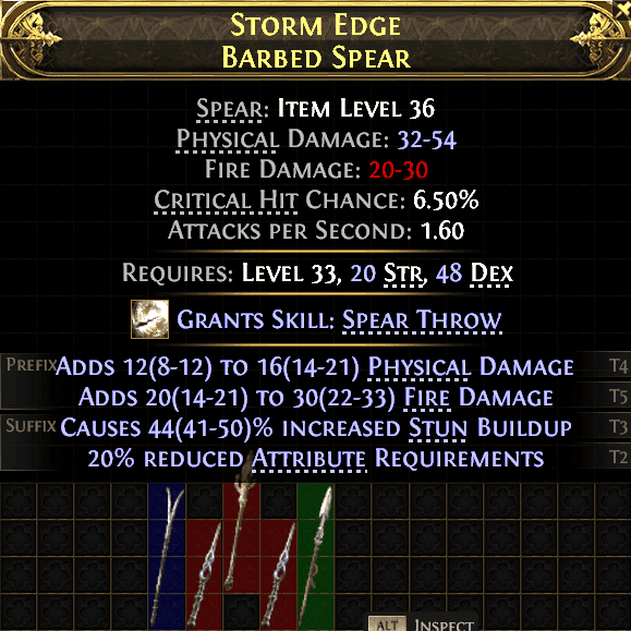 Storm Edge Barbed Spear#211958
