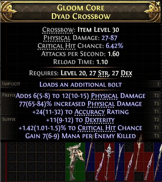 Gloom Core Dyad Crossbow#301135