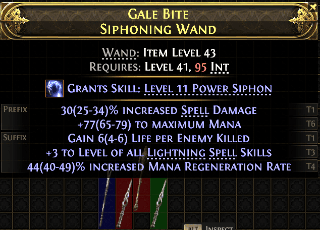 Gale Bite Siphoning Wand#251724