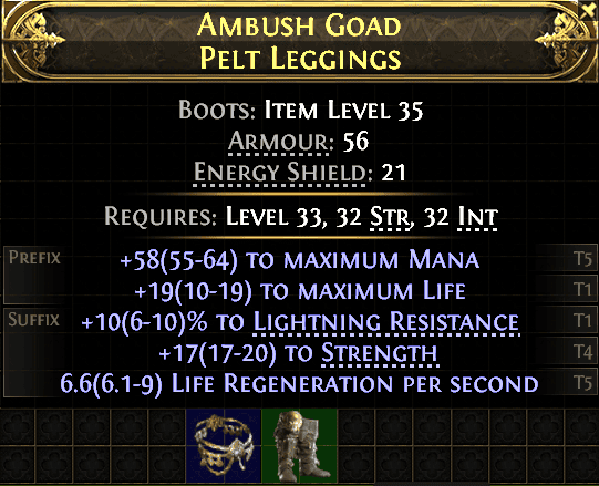 Ambush Goad Pelt Leggings#419218