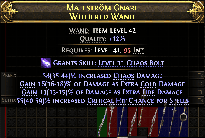 Maelstrom Gnarl Withered Wand#312992