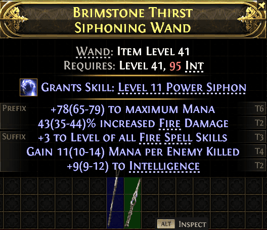 Brimstone Thirst Siphoning Wand#46480