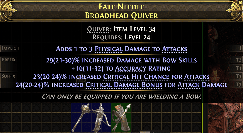 Fate Needle Broadhead Quiver#249949