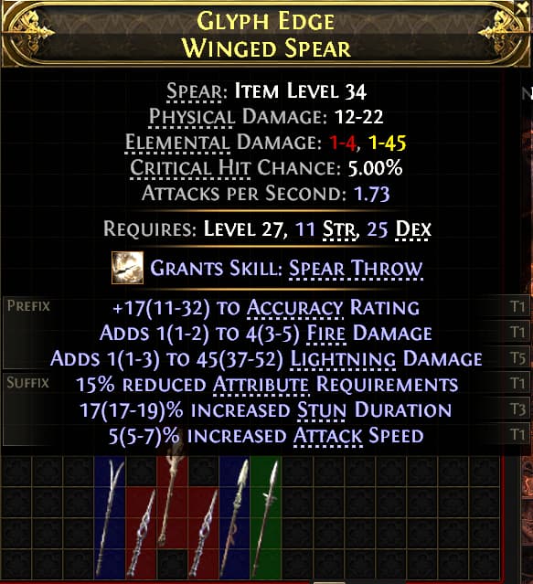 Glyph Edge Winged Spear#618663