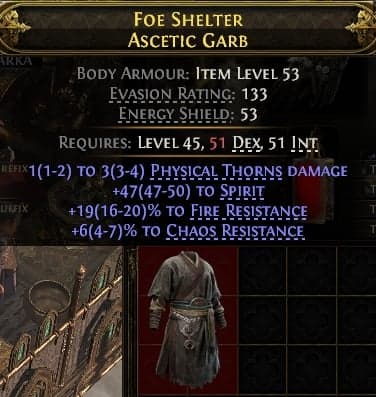 Foe Shelter Ascetic Garb#750069