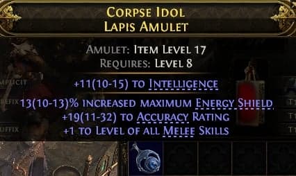 Corpseidol Lapis Amulet#755401