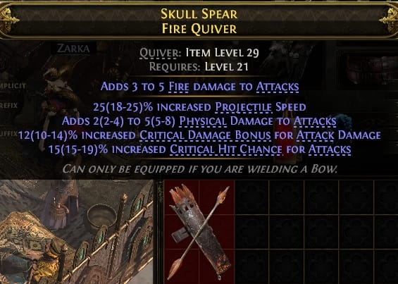Skullspear Fire Quiver#961783