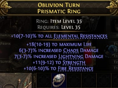 Oblivion Turn Prismatic Ring#124696
