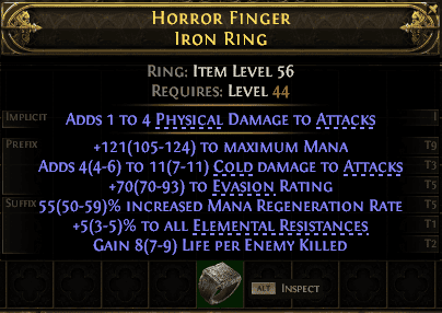Horror Finger Iron Ring#226245