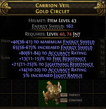 Carrion Veil Gold Circlet#219221