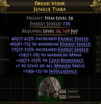 Dread Visor Jungle Tiara#482427