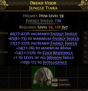 Dread Visor Jungle Tiara#482427