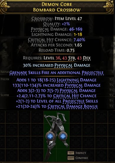 Demon Core Bombard Crossbow#700029