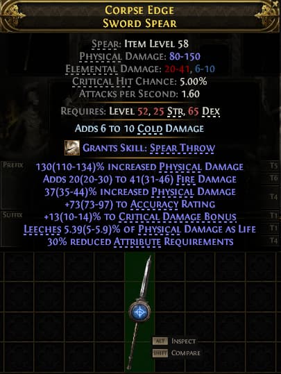 Corpse Edge Sword Spear#586807