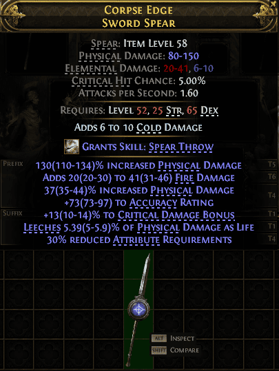 Corpse Edge Sword Spear#586807