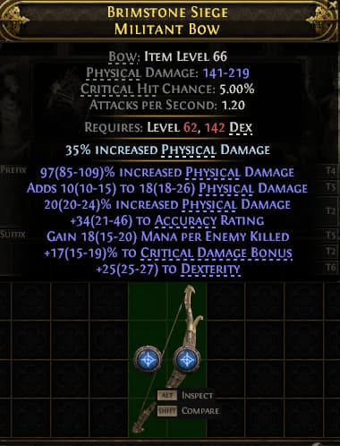 Brimstone Siege Militant Bow#335006