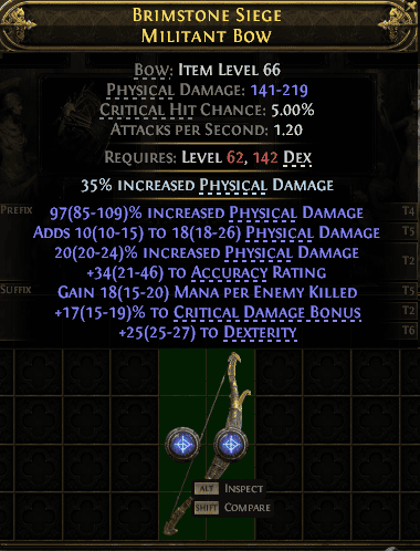 Brimstone Siege Militant Bow#335006