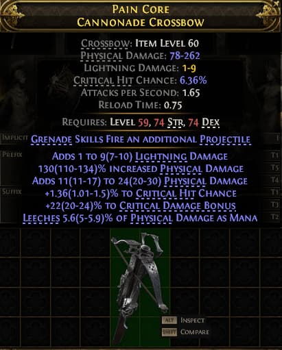 Pain Core Cannonade Crossbow#923454
