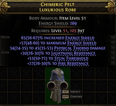 Chimeric Pelt Luxurious Robe#178479