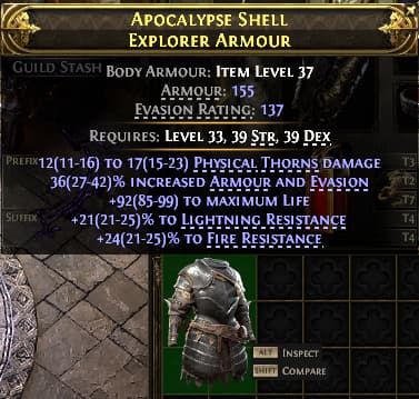 Apocalypse Shell Explorer Armour#71344