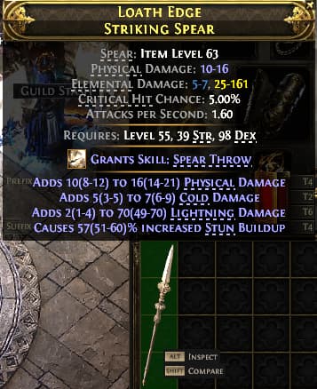 Loath Edge Striking Spear#913992