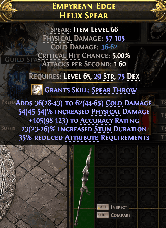 Empyrean Edge Helix Spear#210316