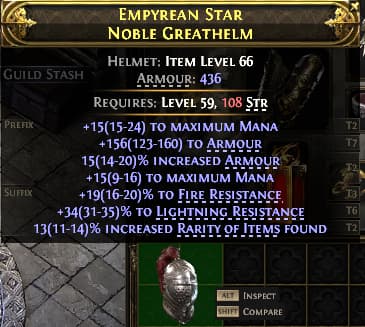 Empyrean Star Noble Greathelm#509589