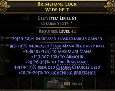 Brimstone Lock Wide Belt#963923