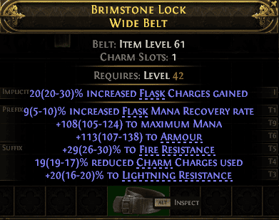 Brimstone Lock Wide Belt#963923