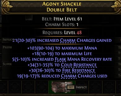 Agony Shackle Double Belt#854866