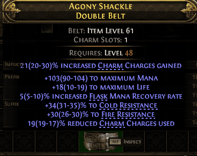 Agony Shackle Double Belt#854866