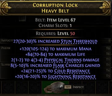 Corruption Lock Heavy Belt#662802
