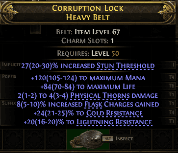 Corruption Lock Heavy Belt#662802