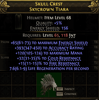 Skull Crest Skycrown Tiara#422546