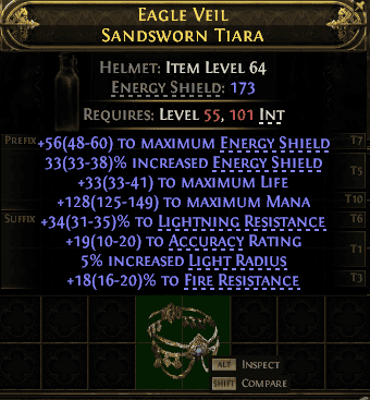 Eagle Veil Sandsworn Tiara#501478