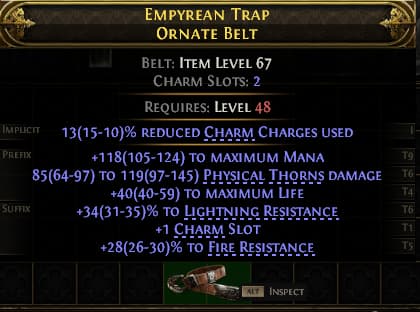 Empyrean Trap Ornate Belt#44858