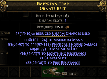 Empyrean Trap Ornate Belt#44858