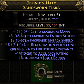 Oblivion Halo Sandsworn Tiara#40096