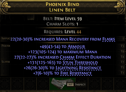 Phoenix Bind Linen Belt#515572