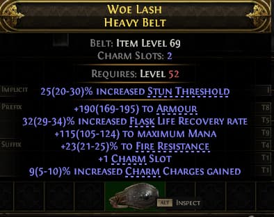 Woe Lash Heavy Belt#37113